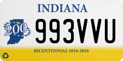 IN license plate 993VVU