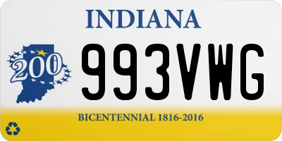 IN license plate 993VWG