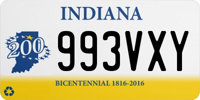 IN license plate 993VXY