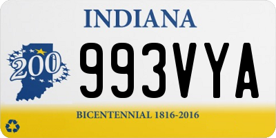 IN license plate 993VYA