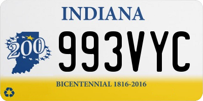 IN license plate 993VYC