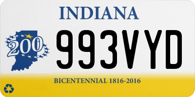 IN license plate 993VYD