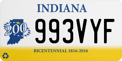 IN license plate 993VYF