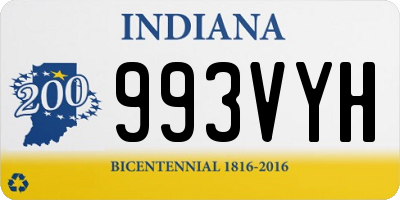 IN license plate 993VYH