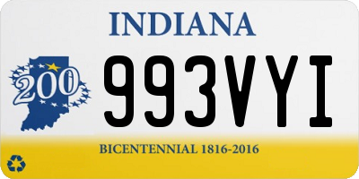 IN license plate 993VYI