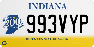 IN license plate 993VYP