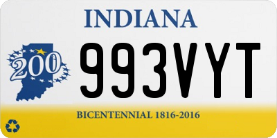 IN license plate 993VYT