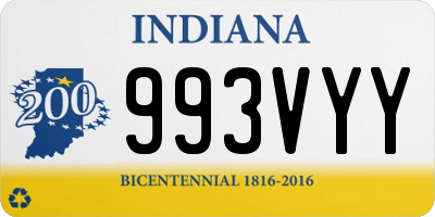 IN license plate 993VYY