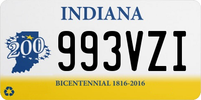 IN license plate 993VZI