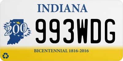 IN license plate 993WDG