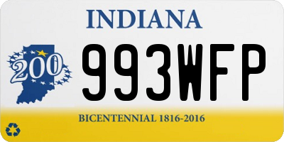 IN license plate 993WFP