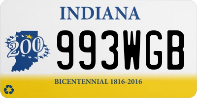 IN license plate 993WGB