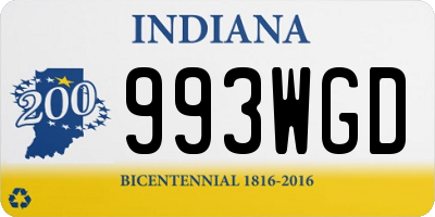 IN license plate 993WGD
