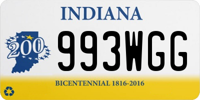 IN license plate 993WGG