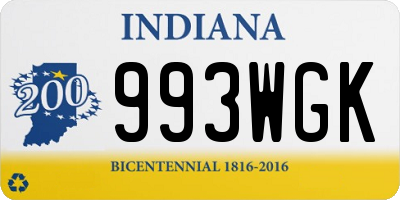 IN license plate 993WGK