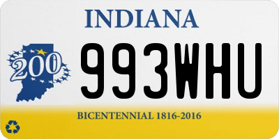 IN license plate 993WHU