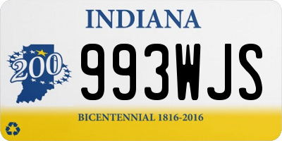 IN license plate 993WJS