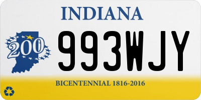 IN license plate 993WJY