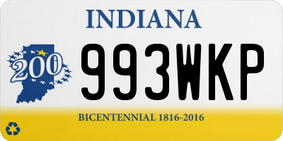 IN license plate 993WKP