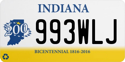 IN license plate 993WLJ