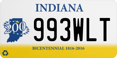 IN license plate 993WLT