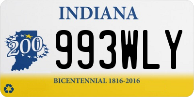 IN license plate 993WLY