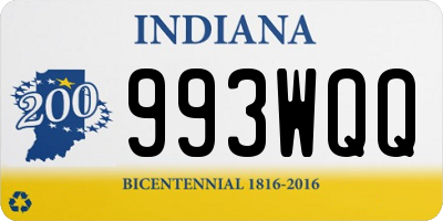 IN license plate 993WQQ