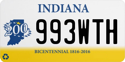 IN license plate 993WTH