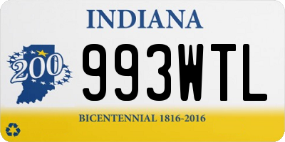 IN license plate 993WTL
