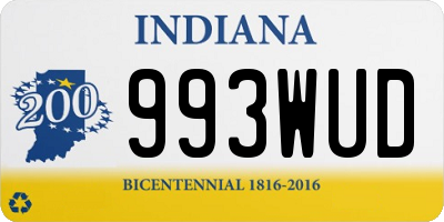 IN license plate 993WUD