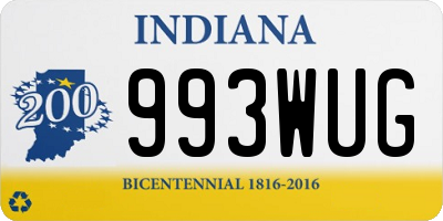 IN license plate 993WUG