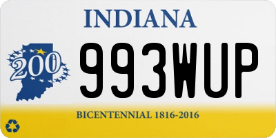 IN license plate 993WUP