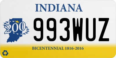 IN license plate 993WUZ