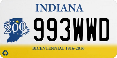 IN license plate 993WWD