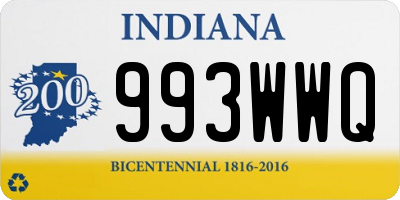 IN license plate 993WWQ