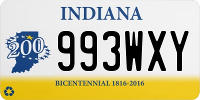 IN license plate 993WXY