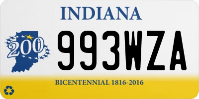 IN license plate 993WZA