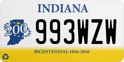 IN license plate 993WZW