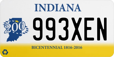 IN license plate 993XEN