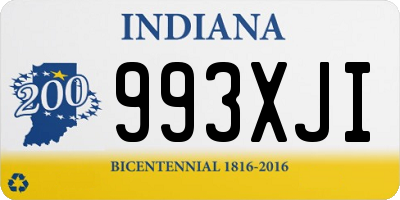 IN license plate 993XJI