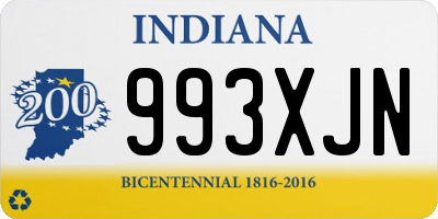 IN license plate 993XJN