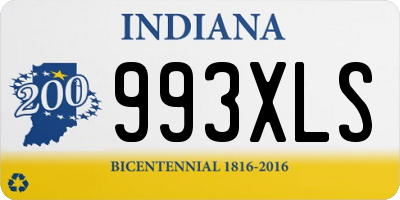 IN license plate 993XLS