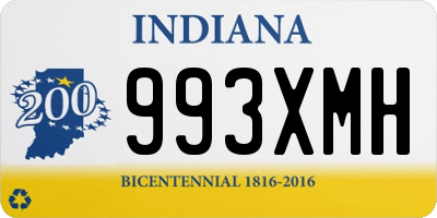 IN license plate 993XMH