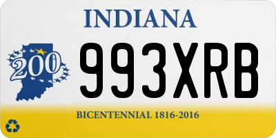 IN license plate 993XRB