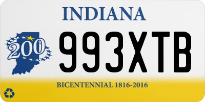 IN license plate 993XTB