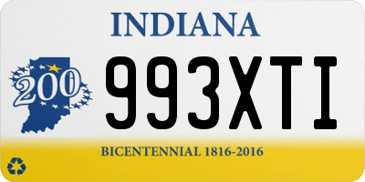 IN license plate 993XTI