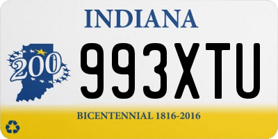 IN license plate 993XTU