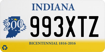 IN license plate 993XTZ