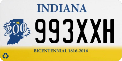 IN license plate 993XXH