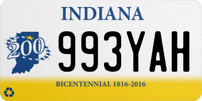 IN license plate 993YAH